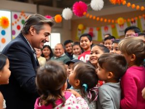 Celebrități implicate în proiecte caritabile cu copii.