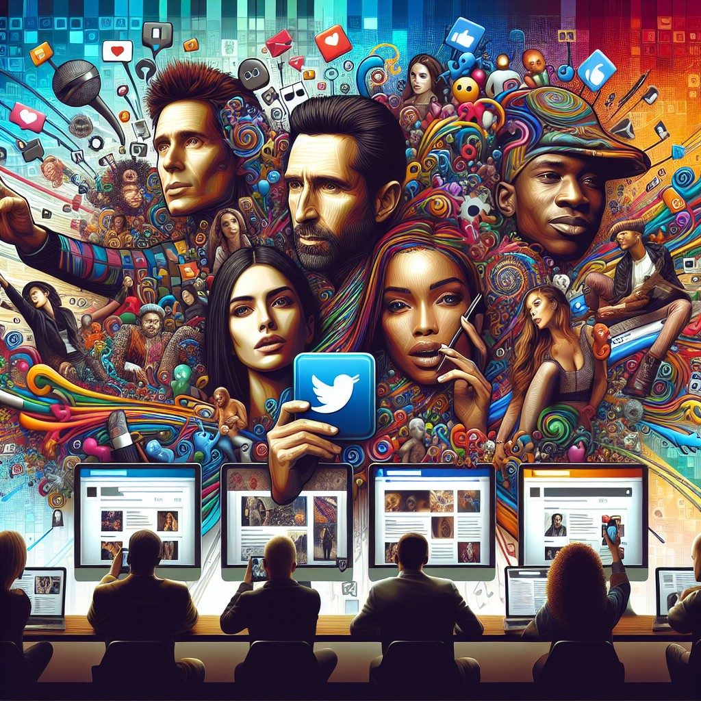 social media vedete